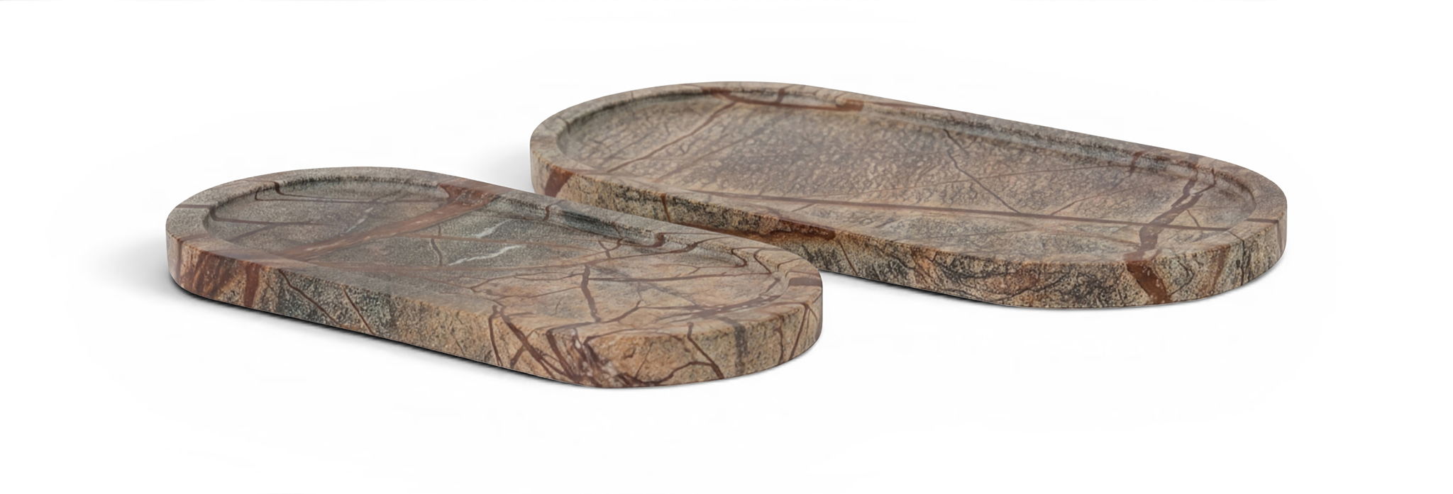 Vanta - Genuine Marble Tray (Set of 2)