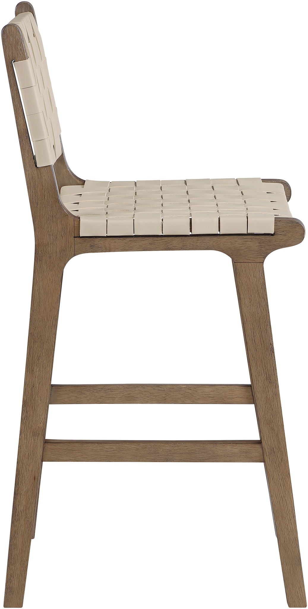 Entwine - Vegan Leather Upholstered Counter Stool - Painted Brown