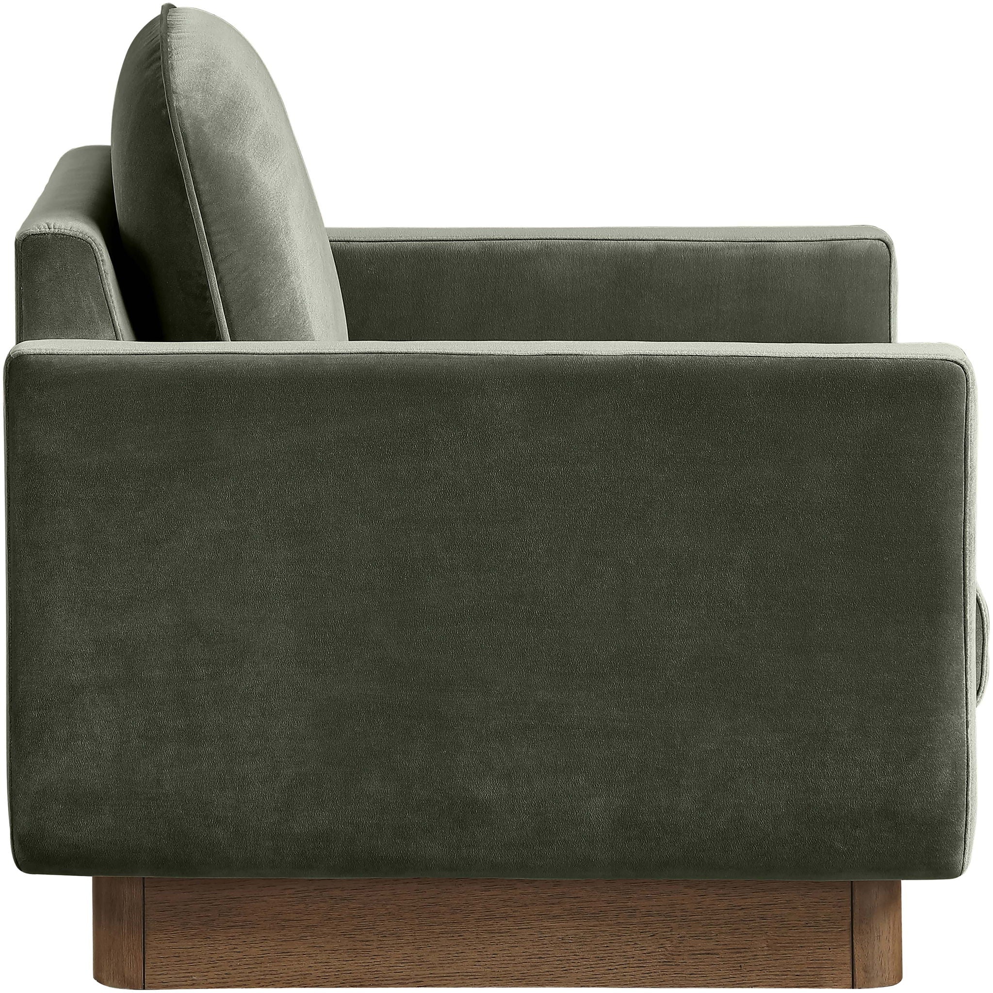 Diviento - Velvet Performance Fabric Upholstered Accent Chair
