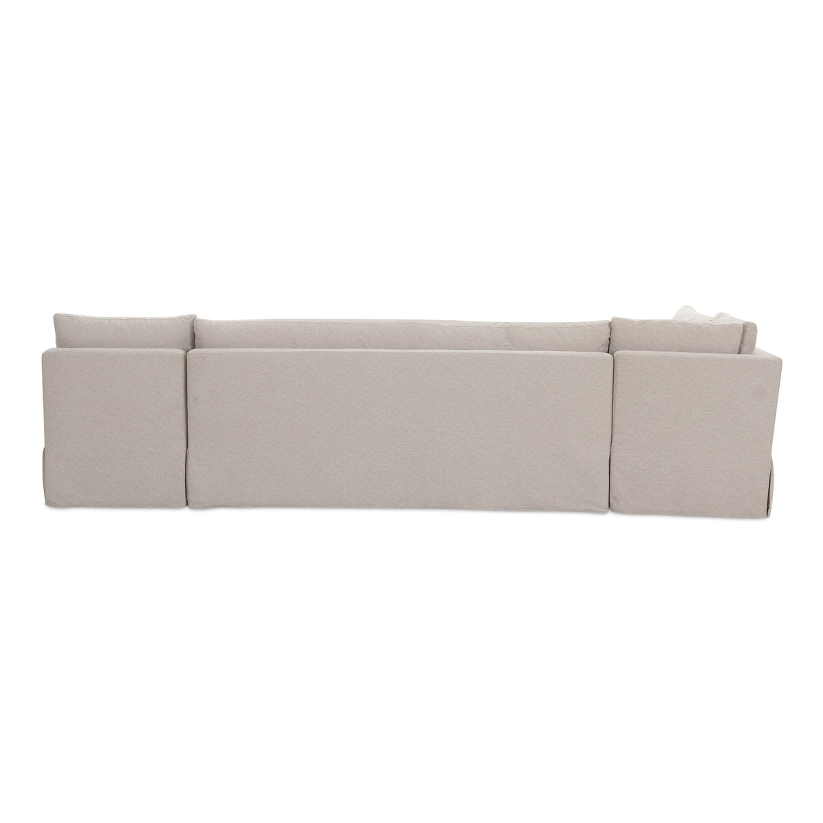 Fable - Slipcover Dining Banquette L-Shape Sectional - Beige