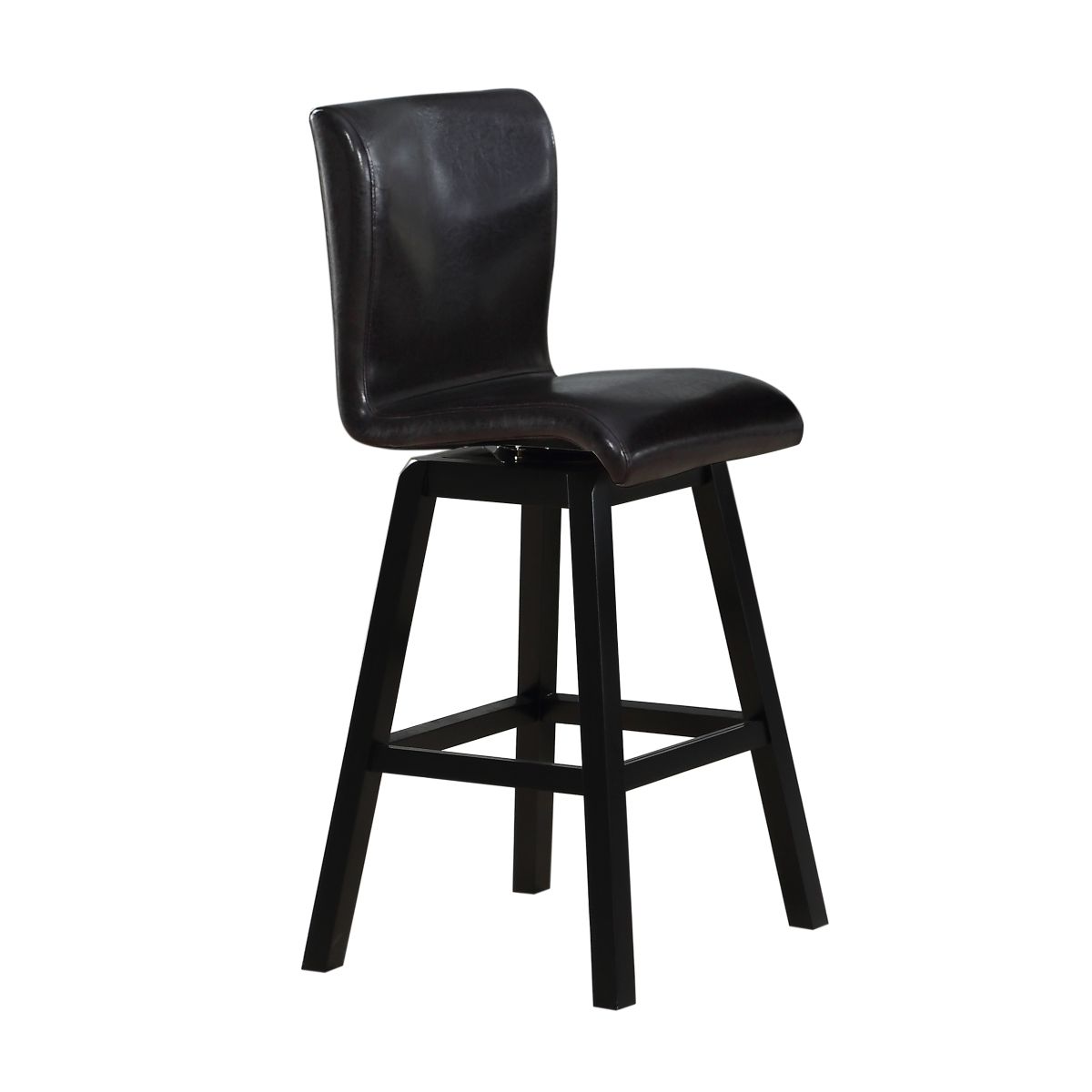 Hillshaw - Swivel Pub Height Chair (Set of 2) - Dark Brown