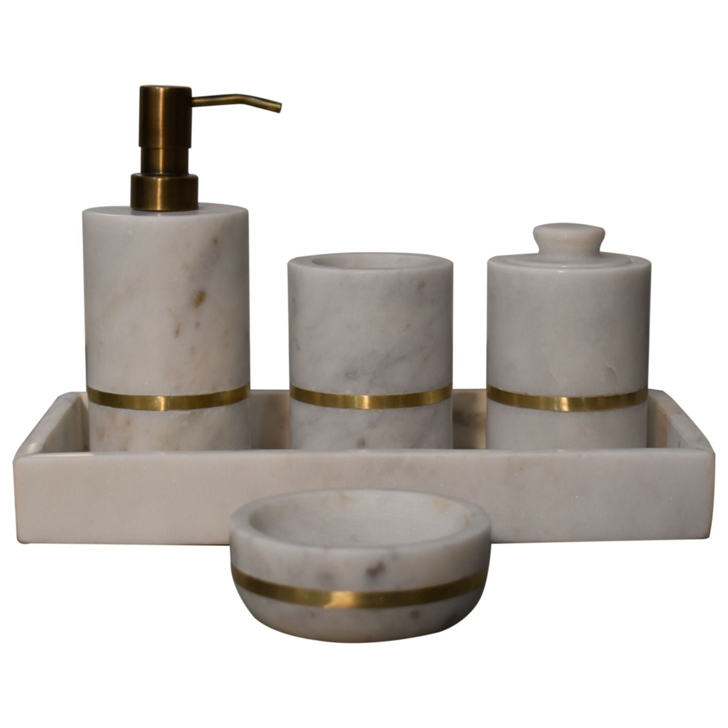 Inlay Bathroom (Set of 5) - White