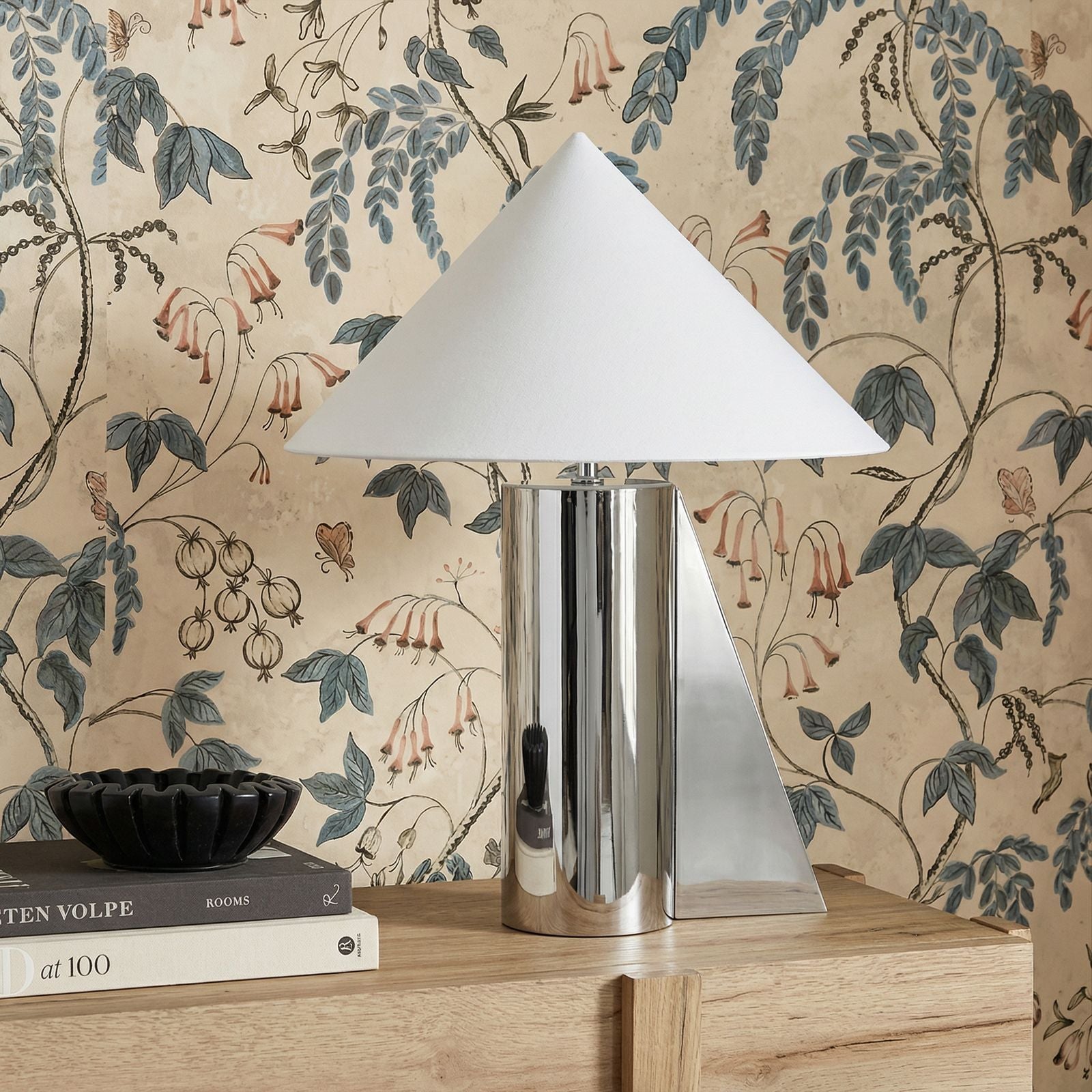 Geo - Angled Table Lamp - Chrome