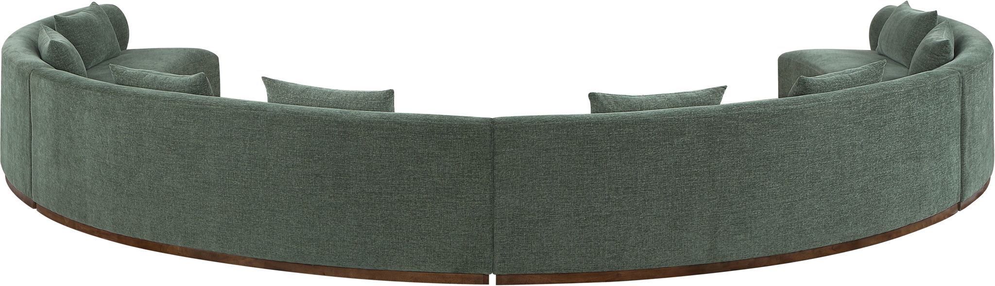 Avanti - Chenille Fabric Upholstered 4 Piece Modular Sectional