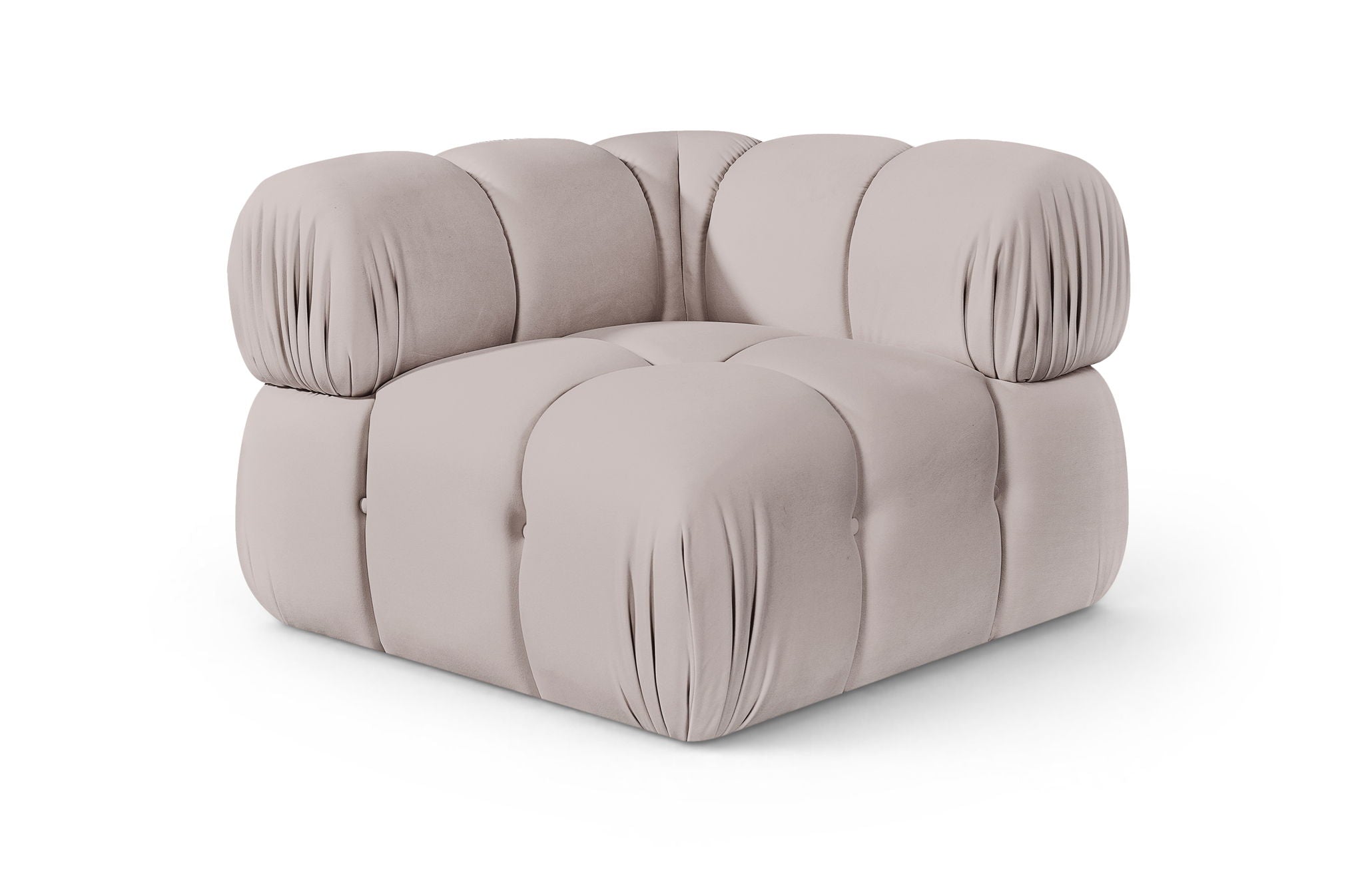 Orin - Velvet Performance Fabric Upholstered Modular Corner Chair