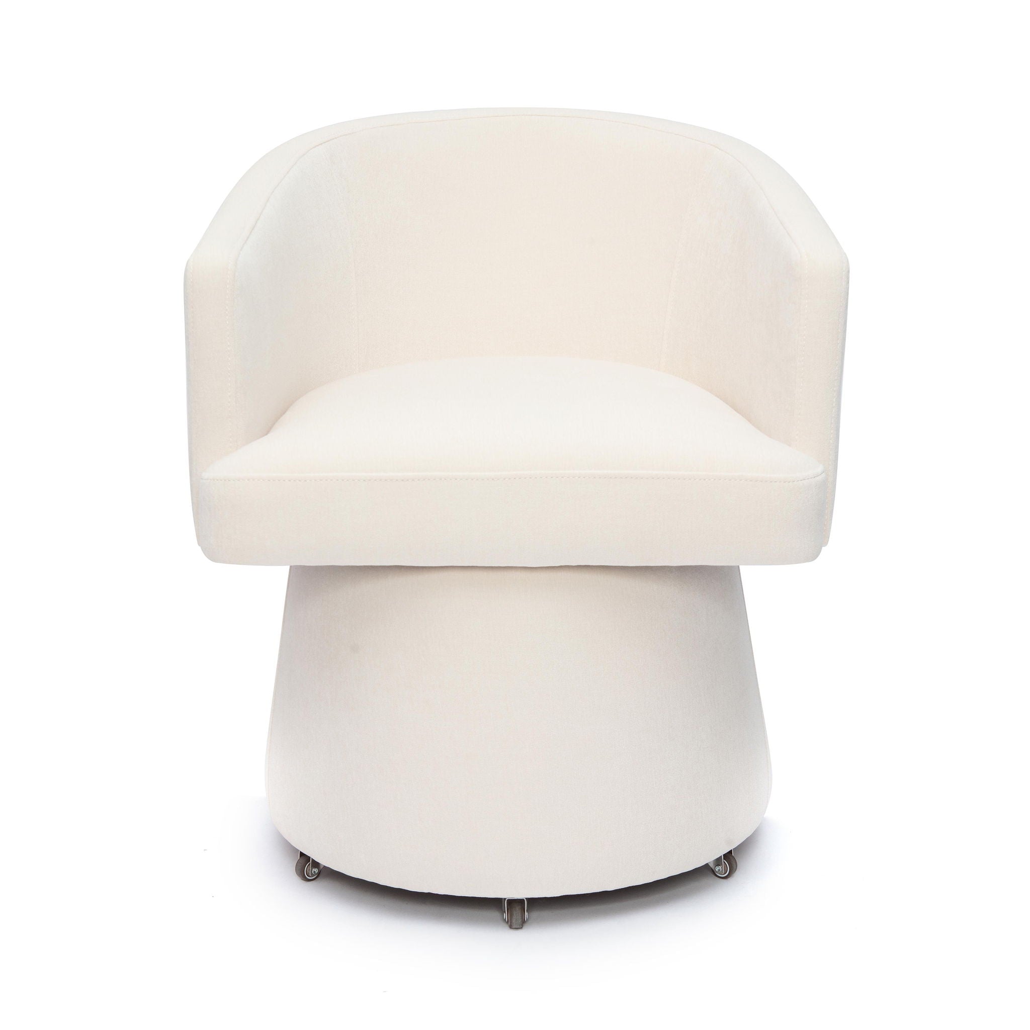 Kristen - Upcycled Chenille Rolling Desk Chair