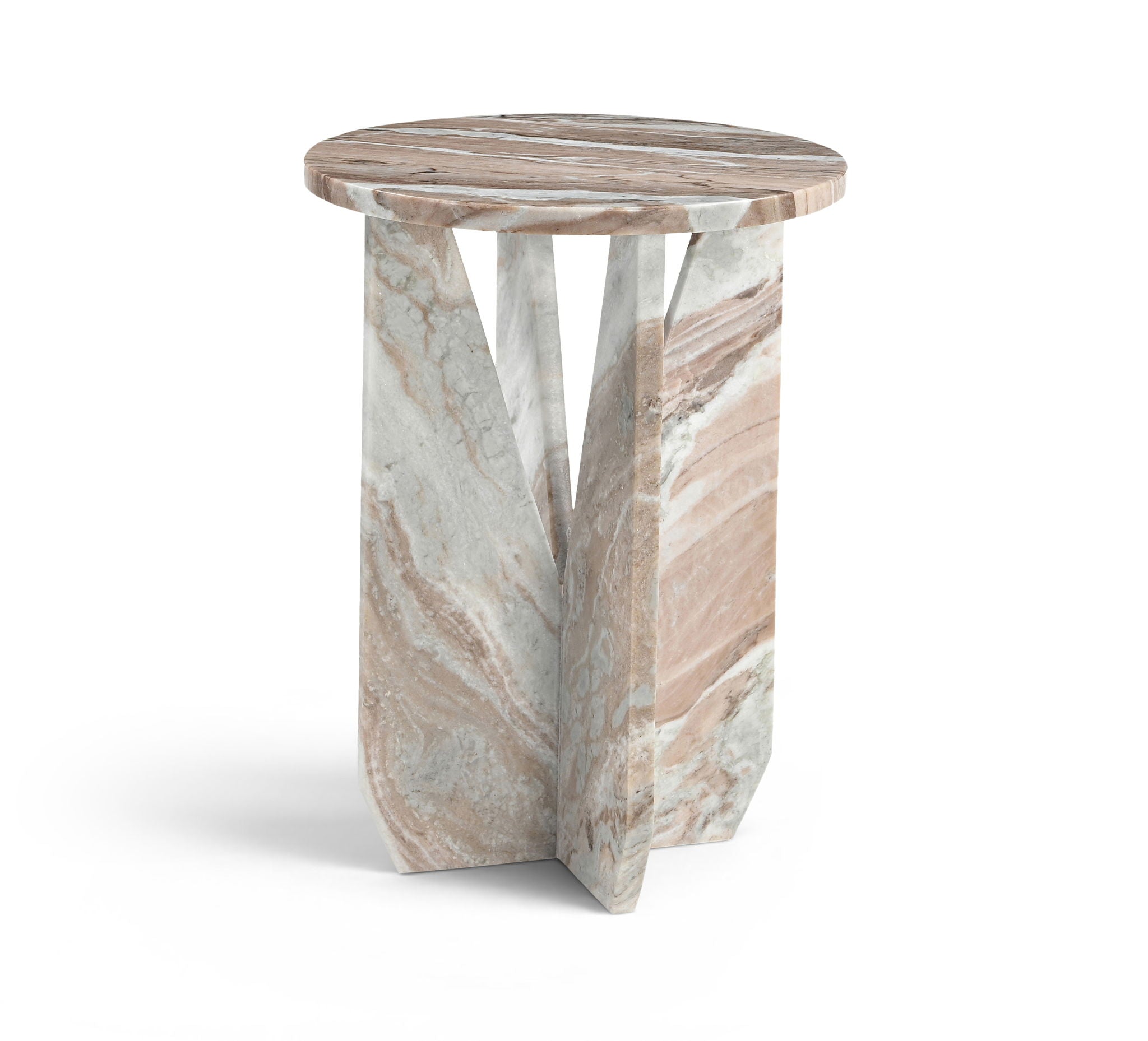 Alba - Genuine Marble End / Side Table