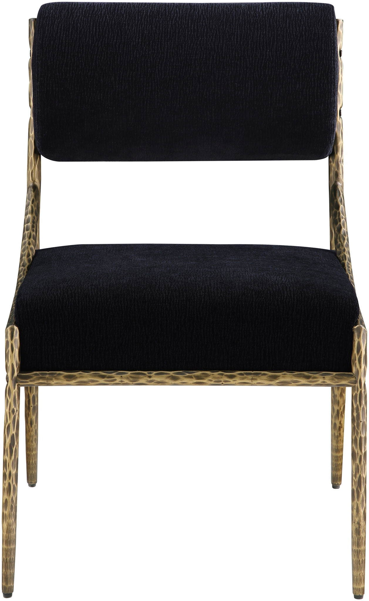 Bastille - Upholstered Dining Side Chair (Set of 2) - Brass Frame