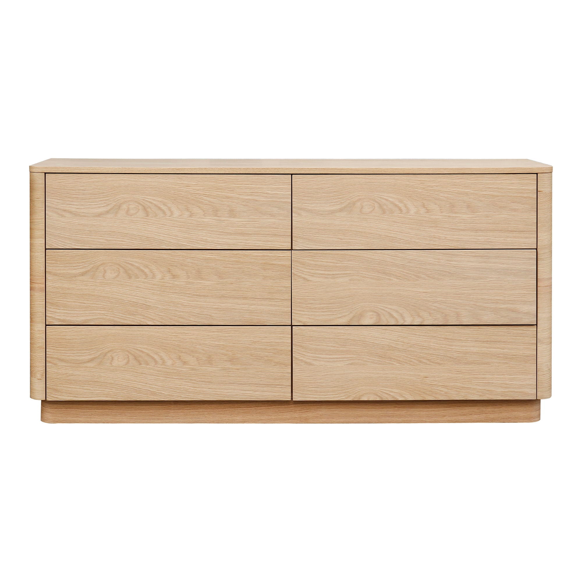 Round Off - Dresser - Beige / Oak