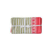 Crissy - Bamboo Cotton Canvas Printed Napkins (Set of 4) - Pink