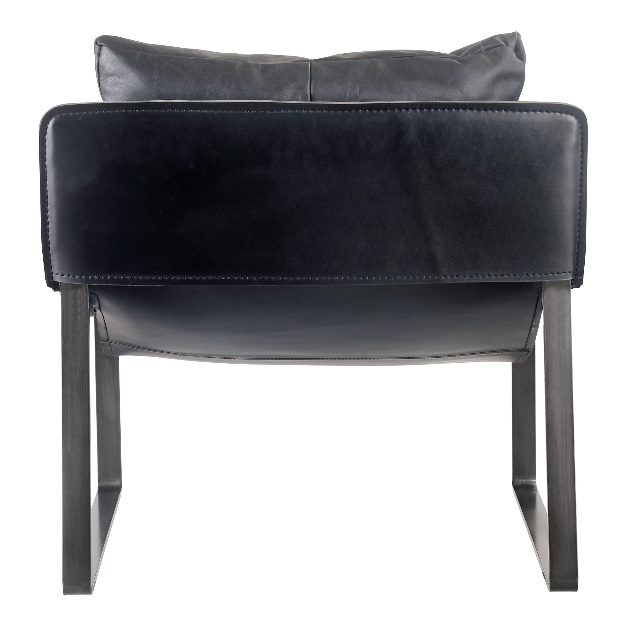 Connor - Leather Club Chair - Onyx Black