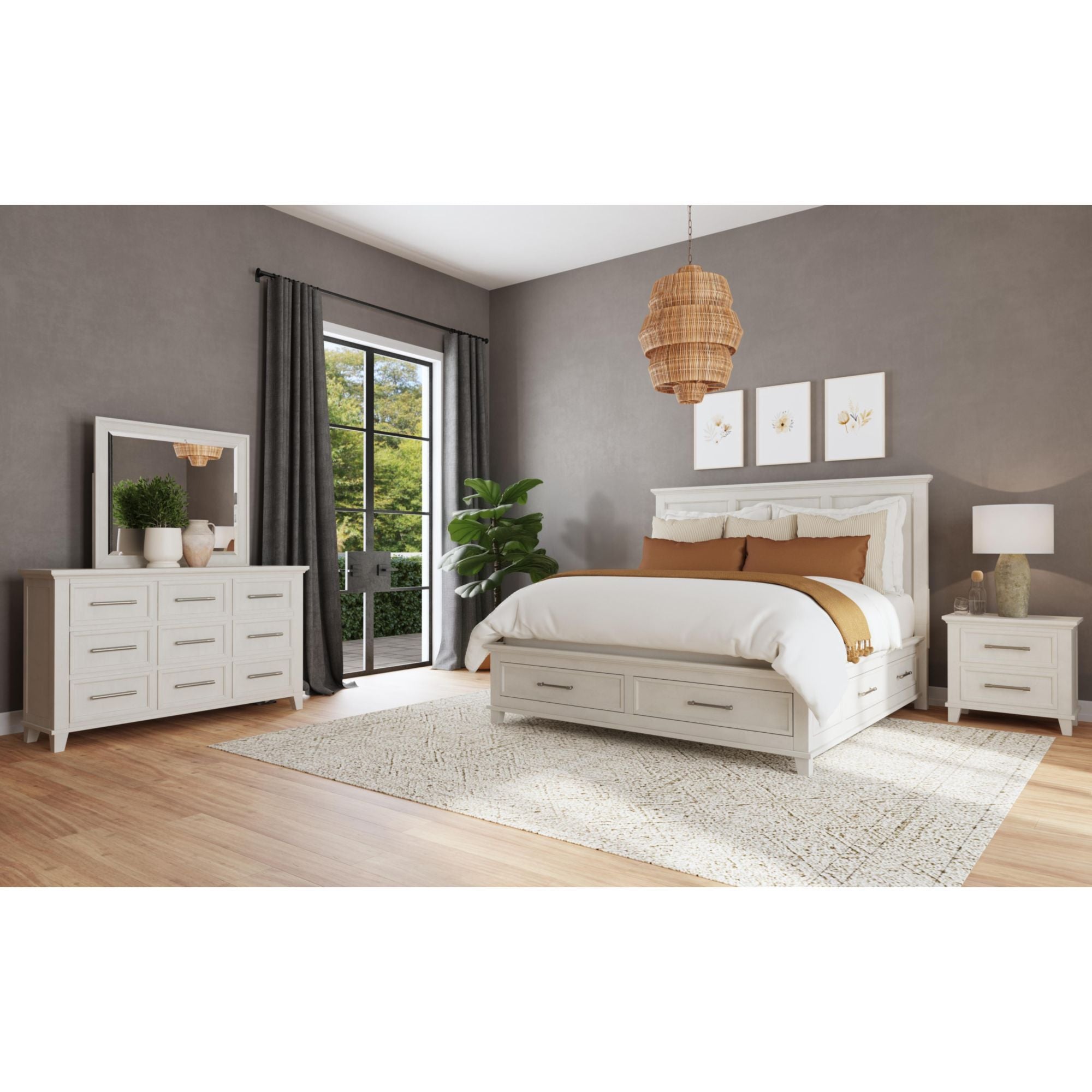 Canterbury - Dresser And Mirror Set