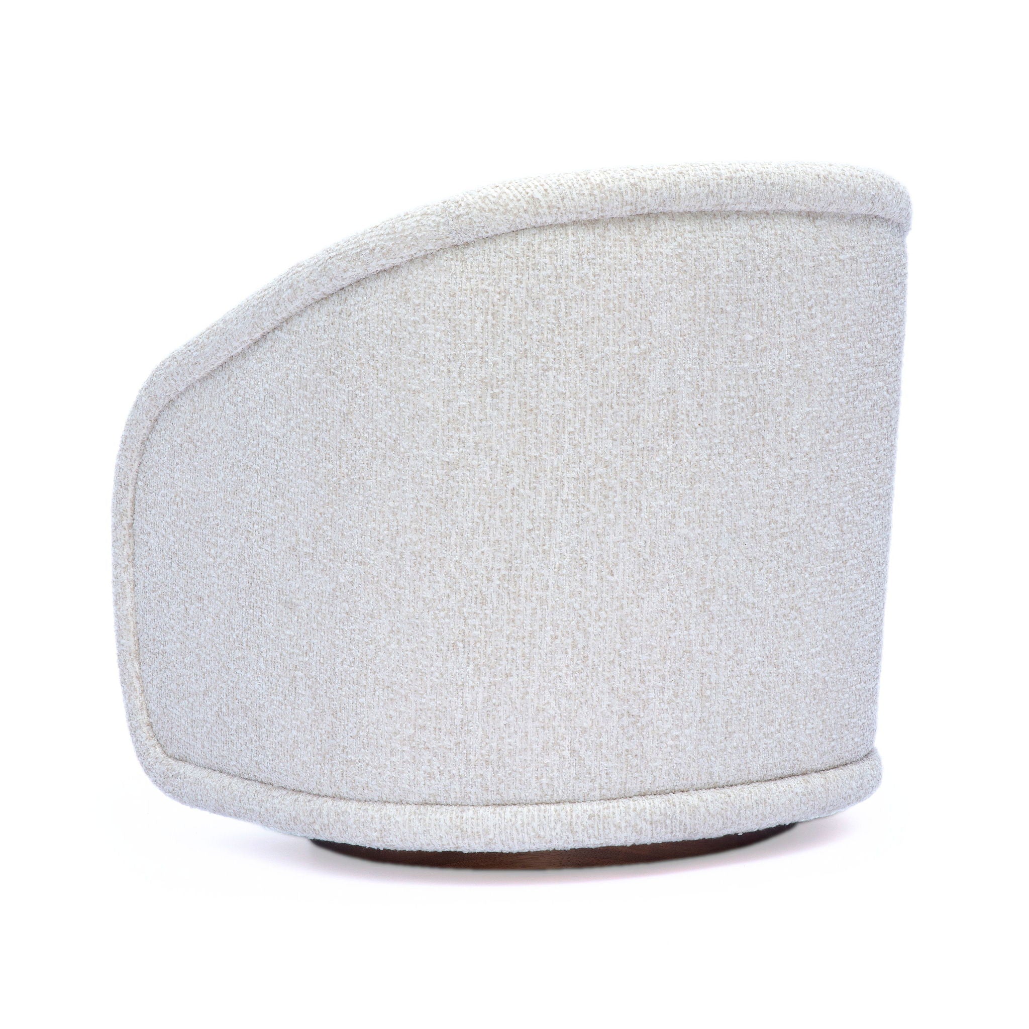 Clarke - Heavy Performance Boucle Swivel Accent Chair - Cream