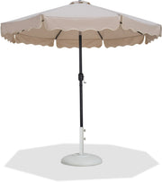 Amalfi - Patio Umbrella - White Base / Black Pole