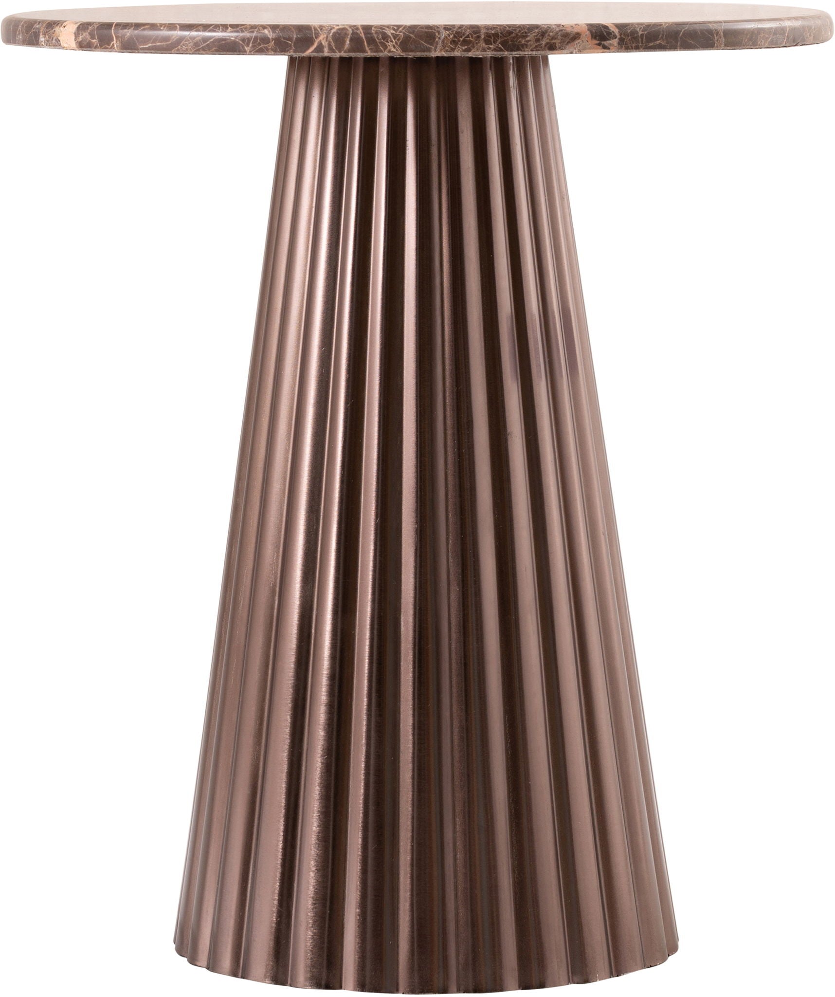 Cindra - Genuine Marble Top And Iron Base Table