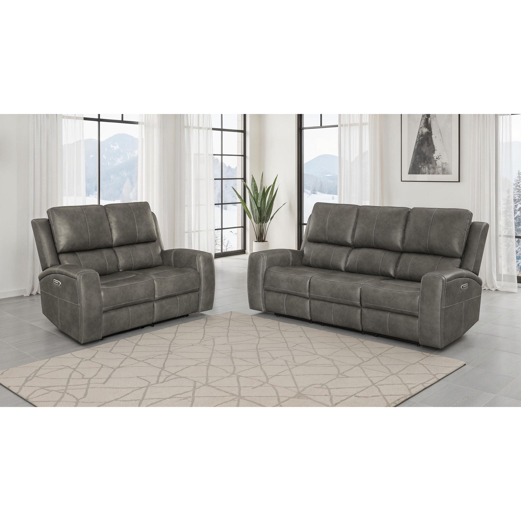 Boyce - Triple Power Reclining Sofa Set With Independent Headrest