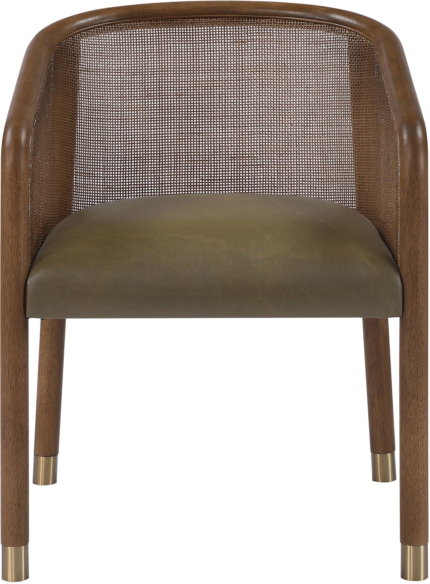 Sylvan - Vegan Leather Dining Chair (Set of 2) - Brown Frame
