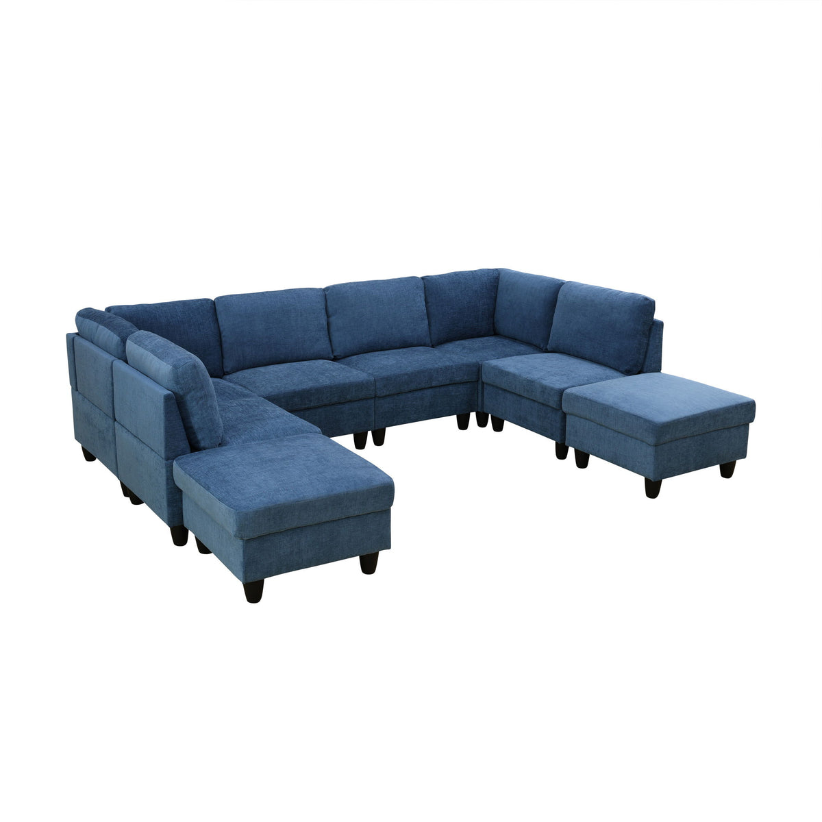 8 Piece Modular U - Shape Sectional Sofa