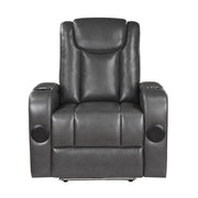 Turbo - Power Reclining Chair With Wireless Charger - Gray