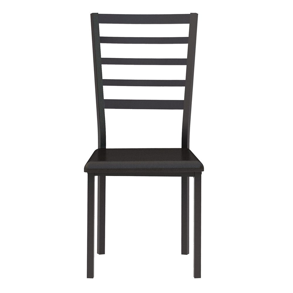 Madigan - Writing Desk And Chair - Black / Brown