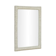 Orpheus - 34" x 47" Ribbed Rectangular Wall Mirror - Faux Stone