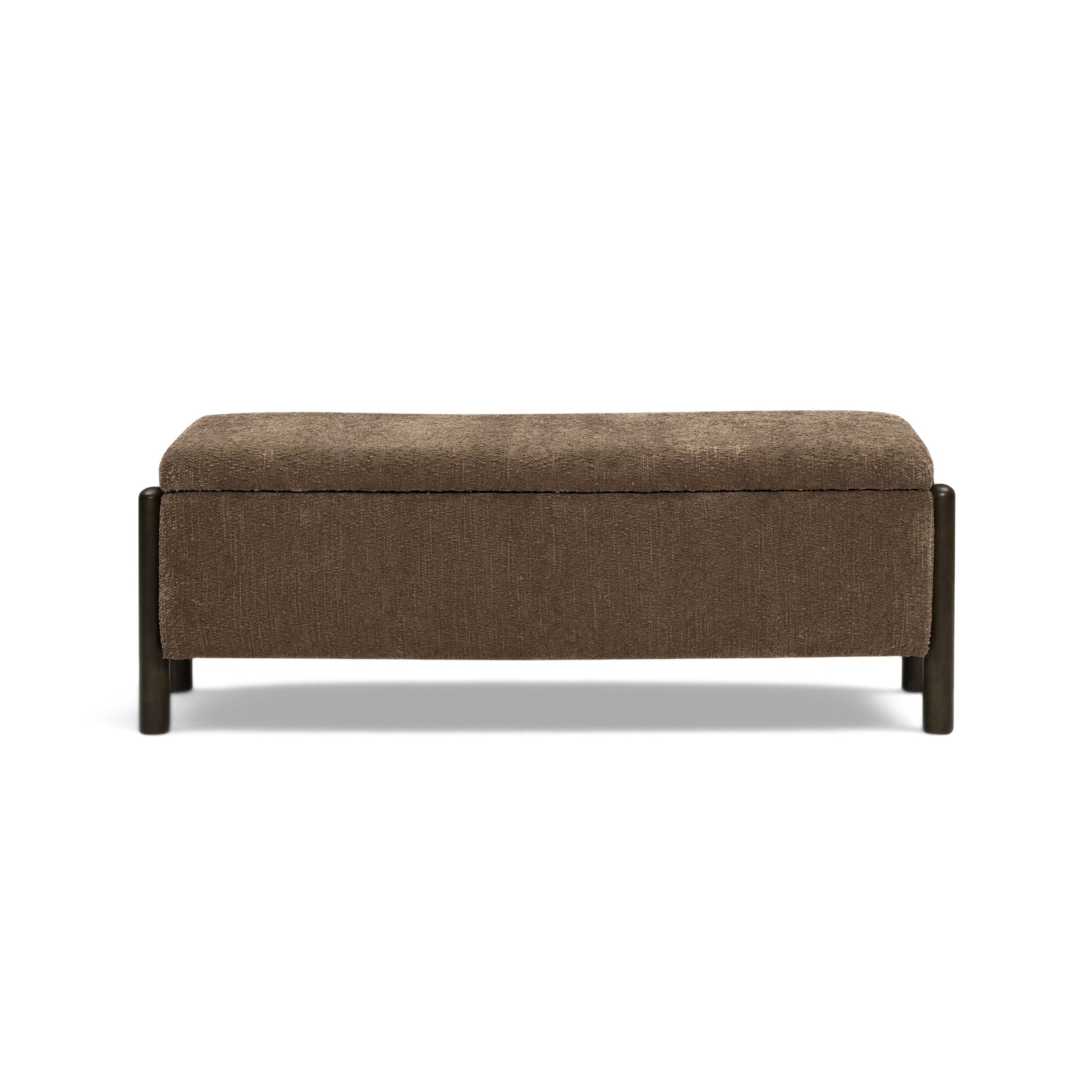 Abby - Nubby Fabric Storage Bench