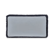 Yasmin - Lumbar Cushion Faux Mohair - Light Blue