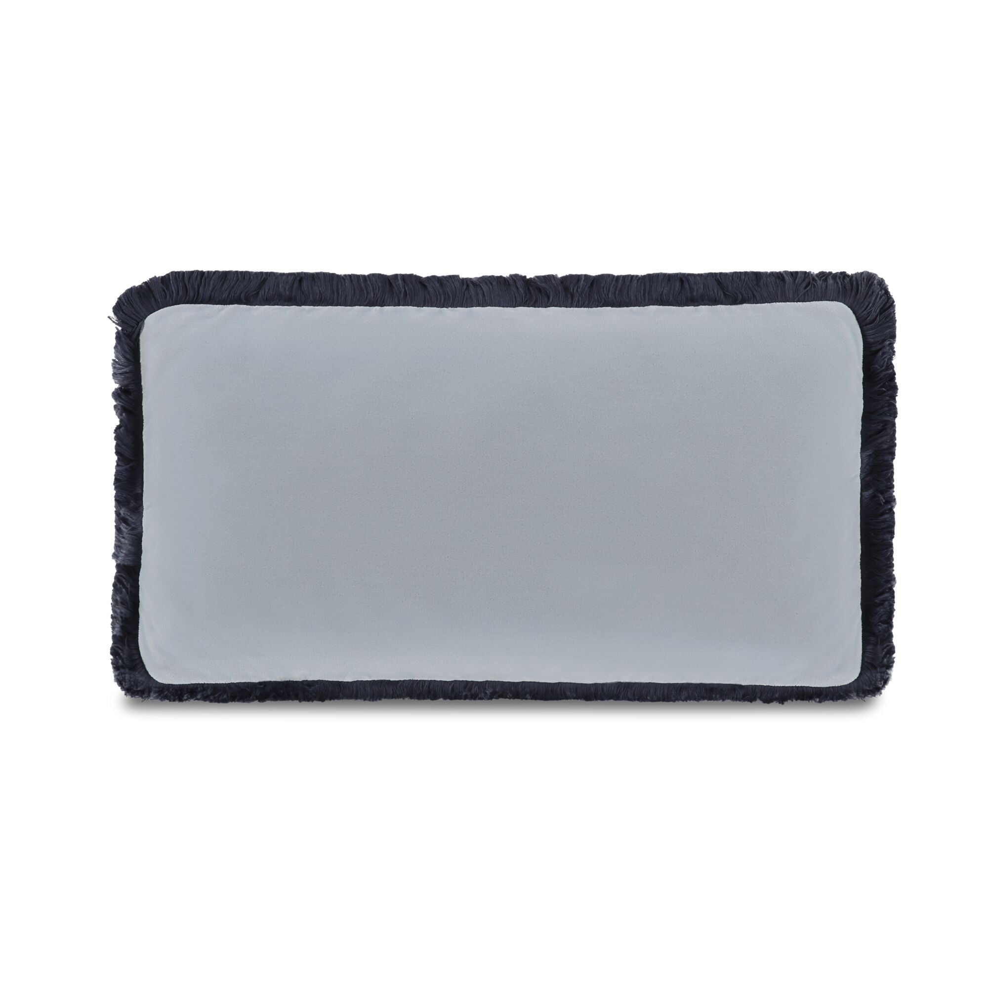 Yasmin - Lumbar Cushion Faux Mohair - Light Blue