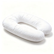 U - Shape Pregnancy Body Pillow For Side Sleeper Support - White