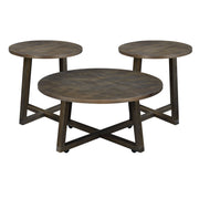 Industrial - 3 Piece Occasional Table Set - Brown
