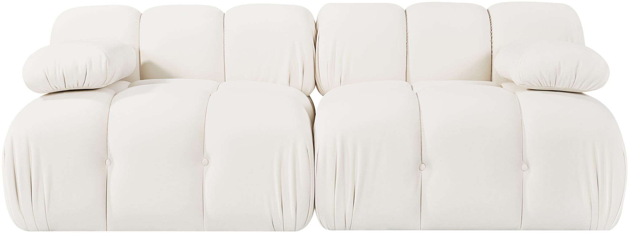 Orin - Velvet Performance Fabric Upholstered 2 Piece Modular Sofa