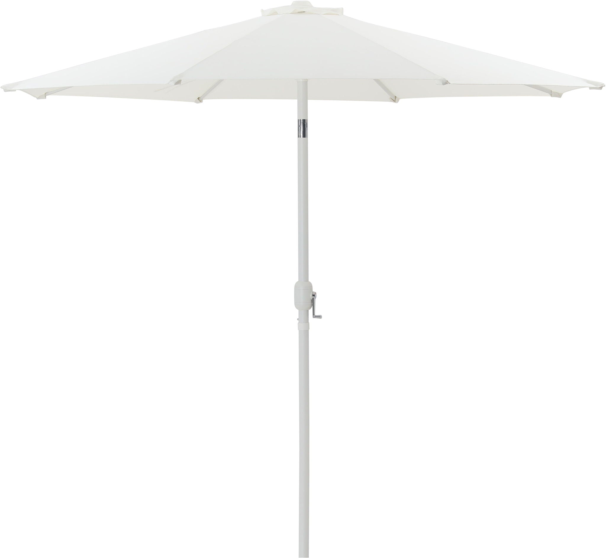 Fiji - Aluminum Patio Umbrella With Round Black And White Base