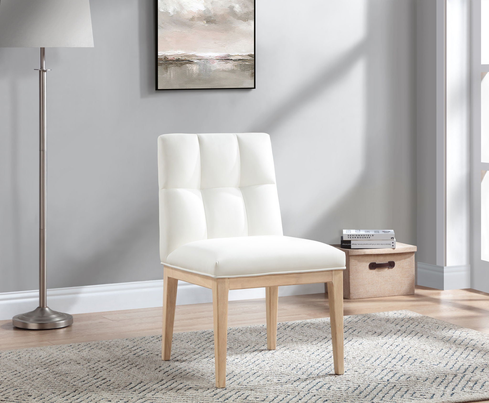 Adrian - Dining Side Chair (Set of 2) - Light Brown Legs