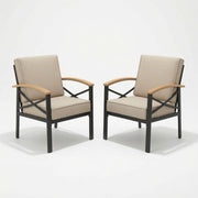 Outdoor Patio Armchair, All Weather (Set of 2)