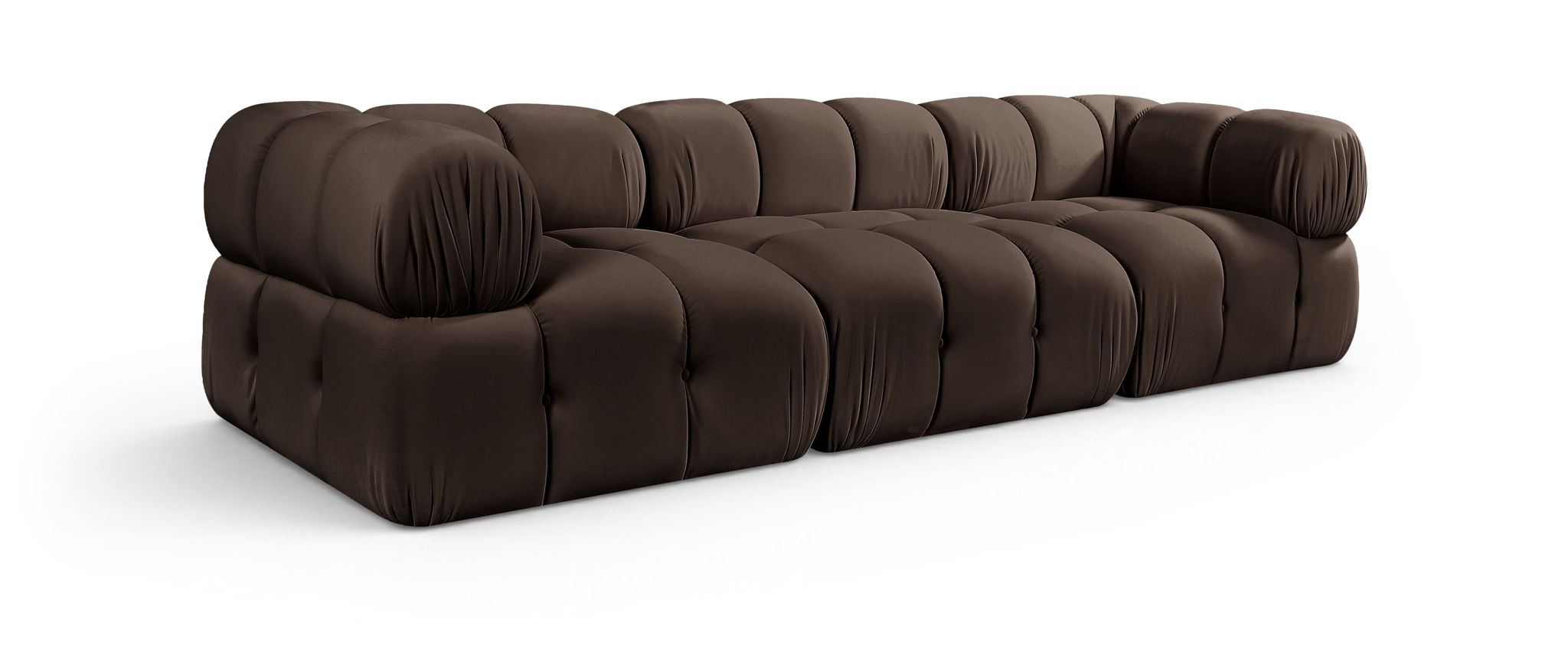 Orin - Velvet Performance Fabric Upholstered 3 Piece Modular Sofa