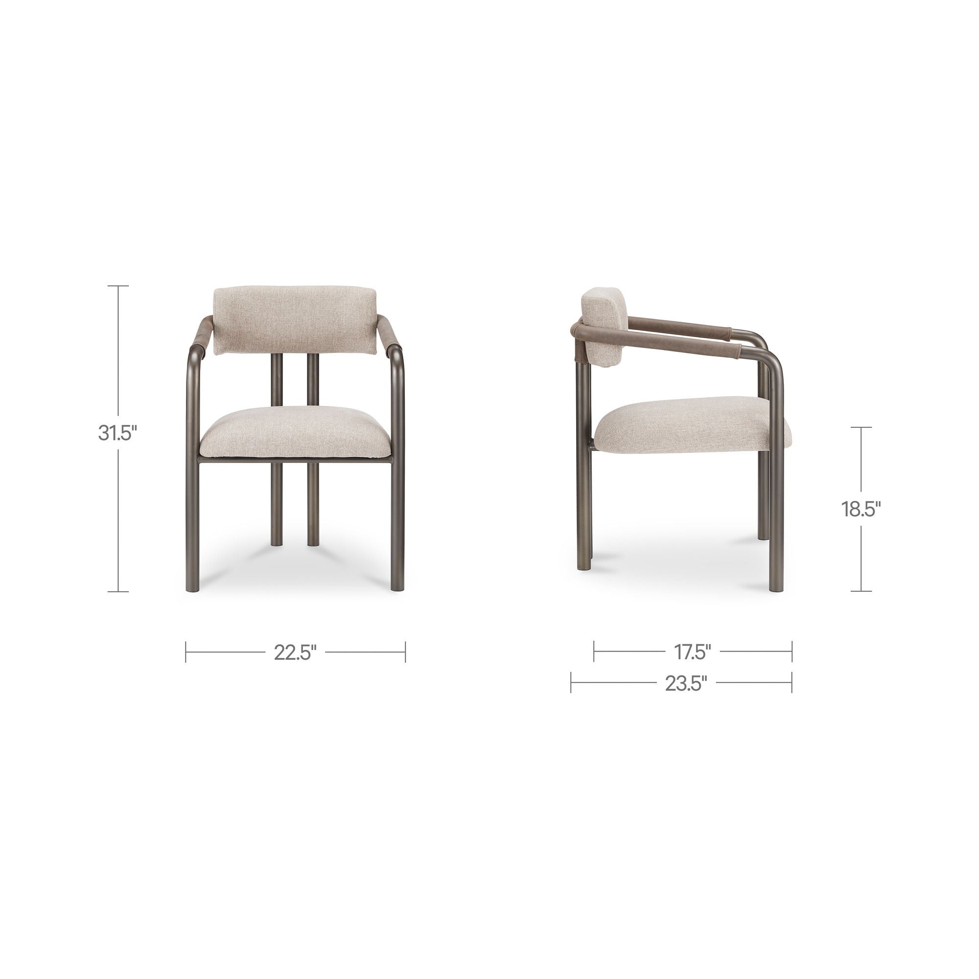 Cassidy - Arm Chair - Light Brown