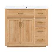 Bathroom Vanity & Sink, Soft Close Doors & Drawers - Wood