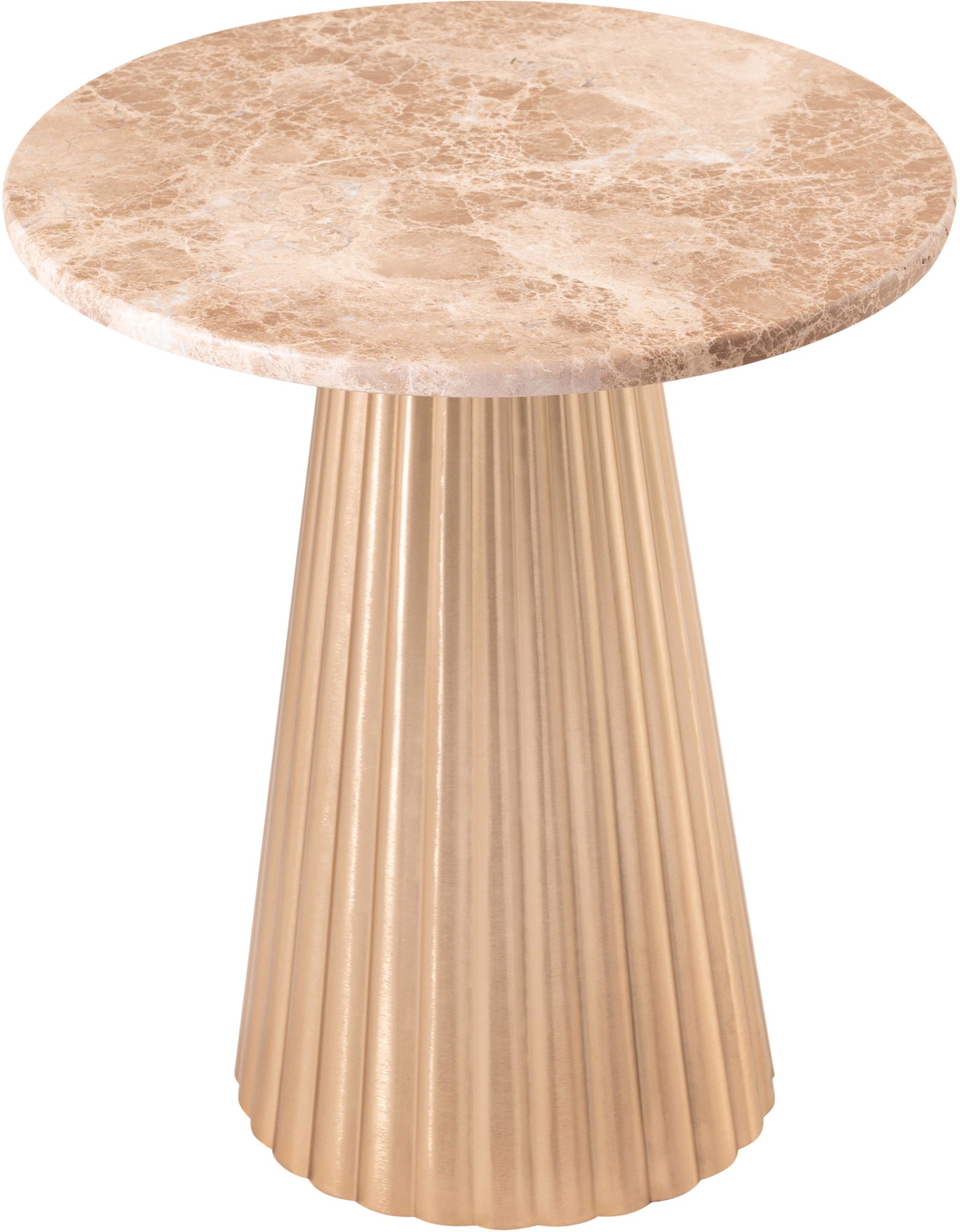 Cindra - Genuine Marble Top And Iron Base Table