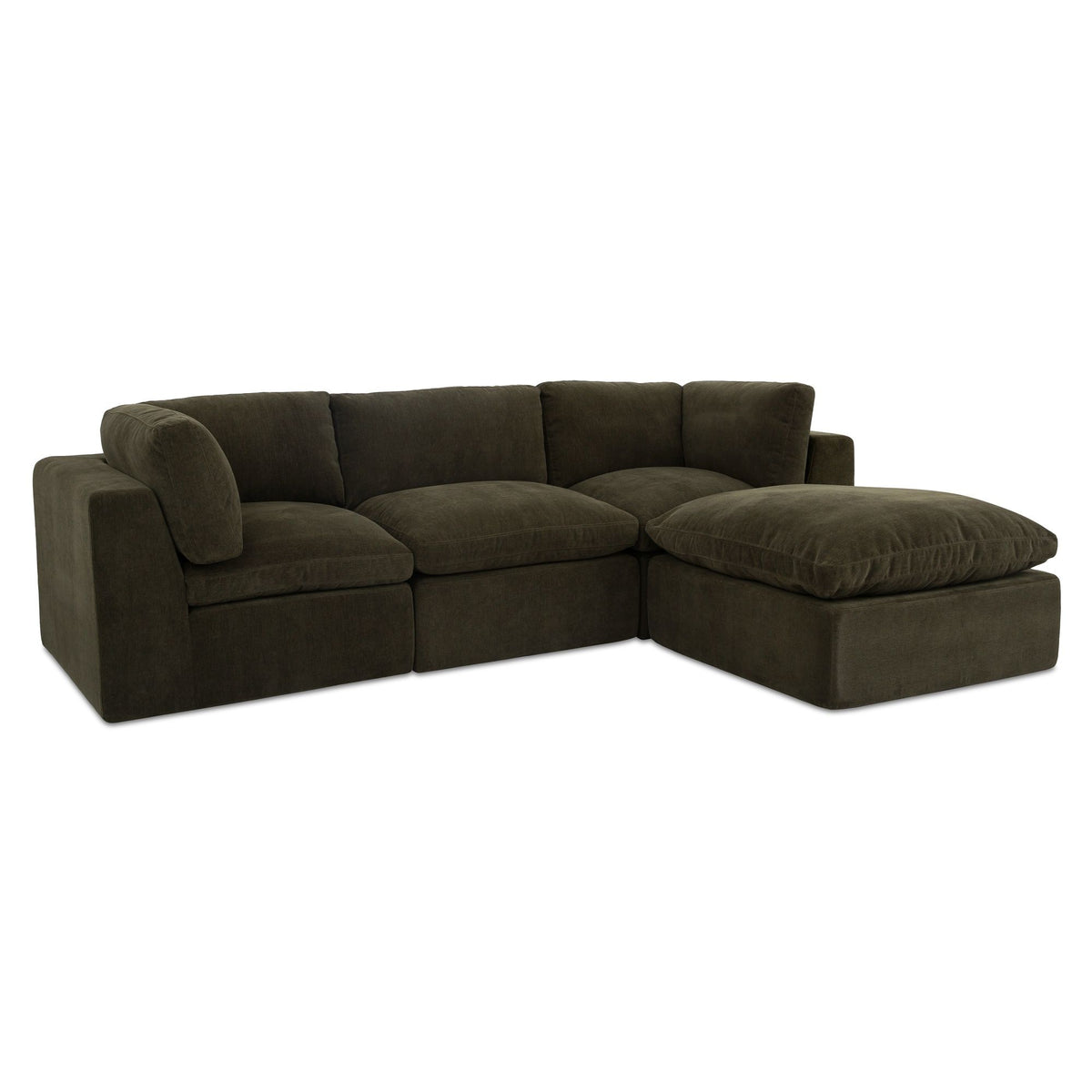 Cates - Lounge Modular Sectional - Dark Green