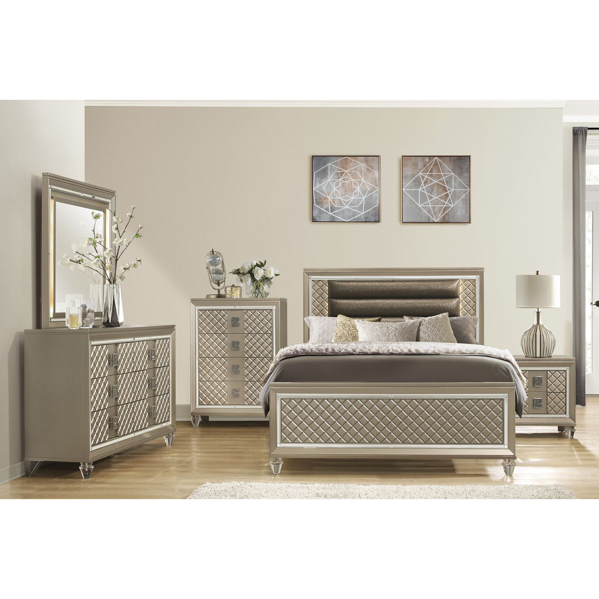 Loudon - Mirror - Gold / Silver / Champagne