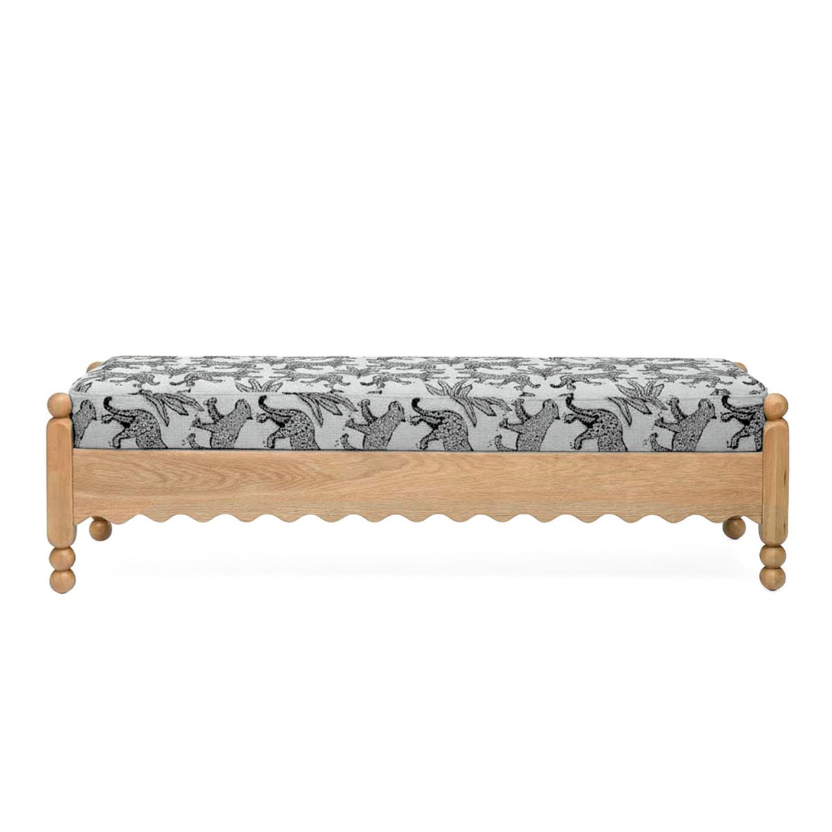 Thelma - Leopard Jacquard Bench