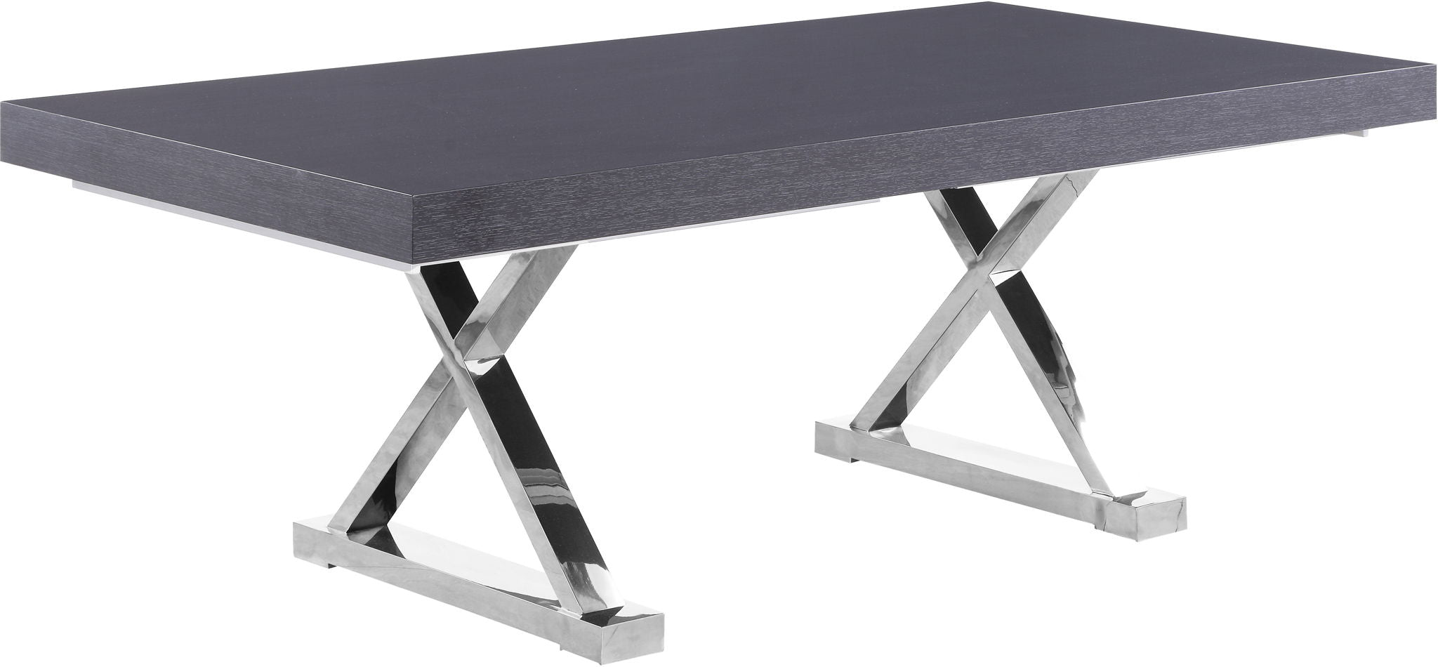 Excel - Oak Wood Extendable Dining Table - Rich Gray