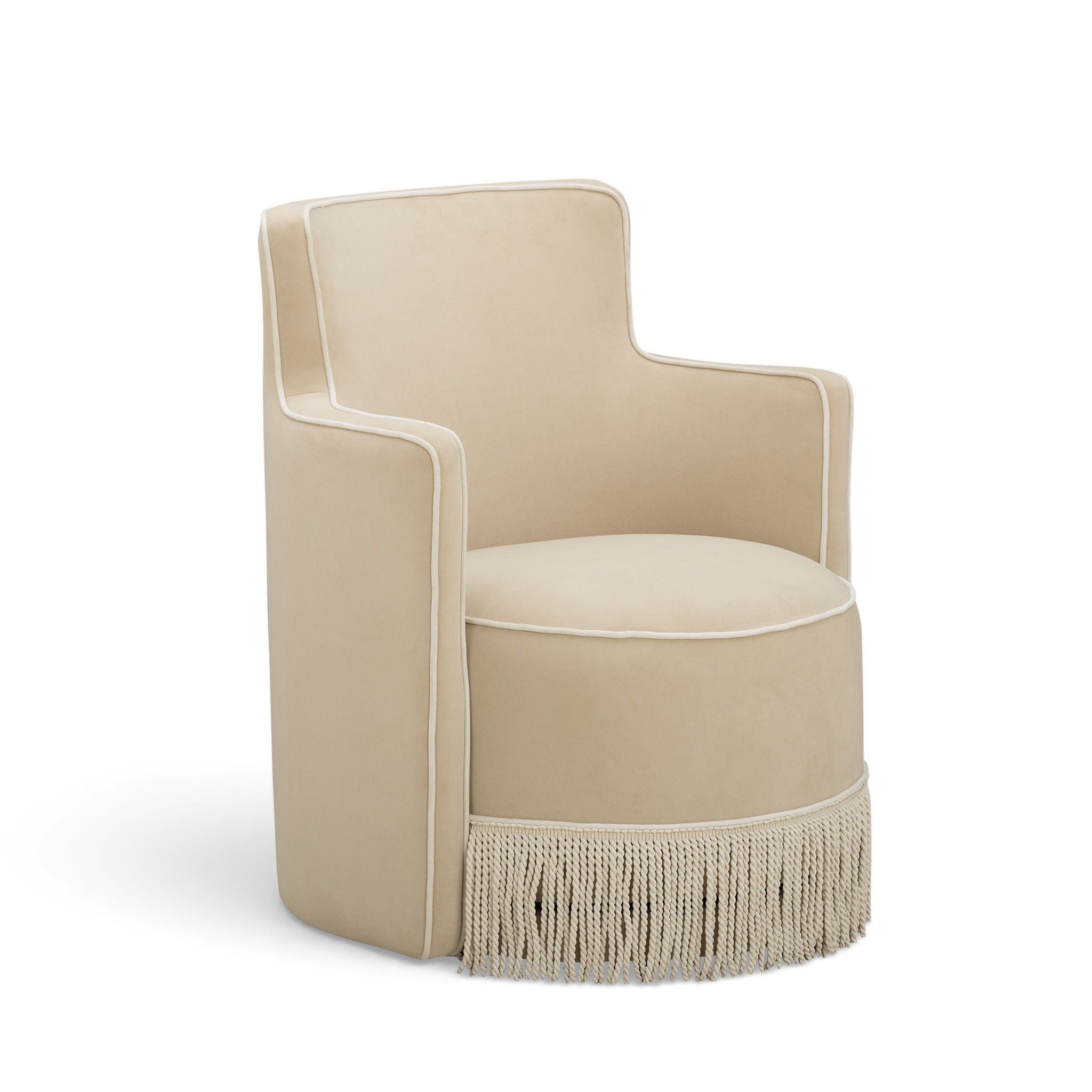 Passe - Tasseled Swivel Chair
