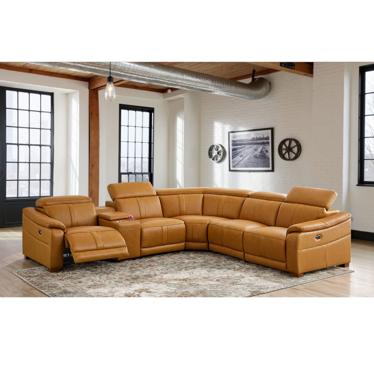 Modular Sectional & Recliner Seat And Adjustable Headrest