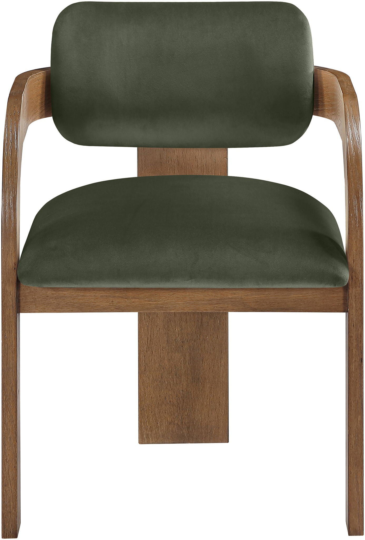 Cedra - Velvet Performance Fabric Upholstered Dining Chair (Set of 2) - Brown Frame