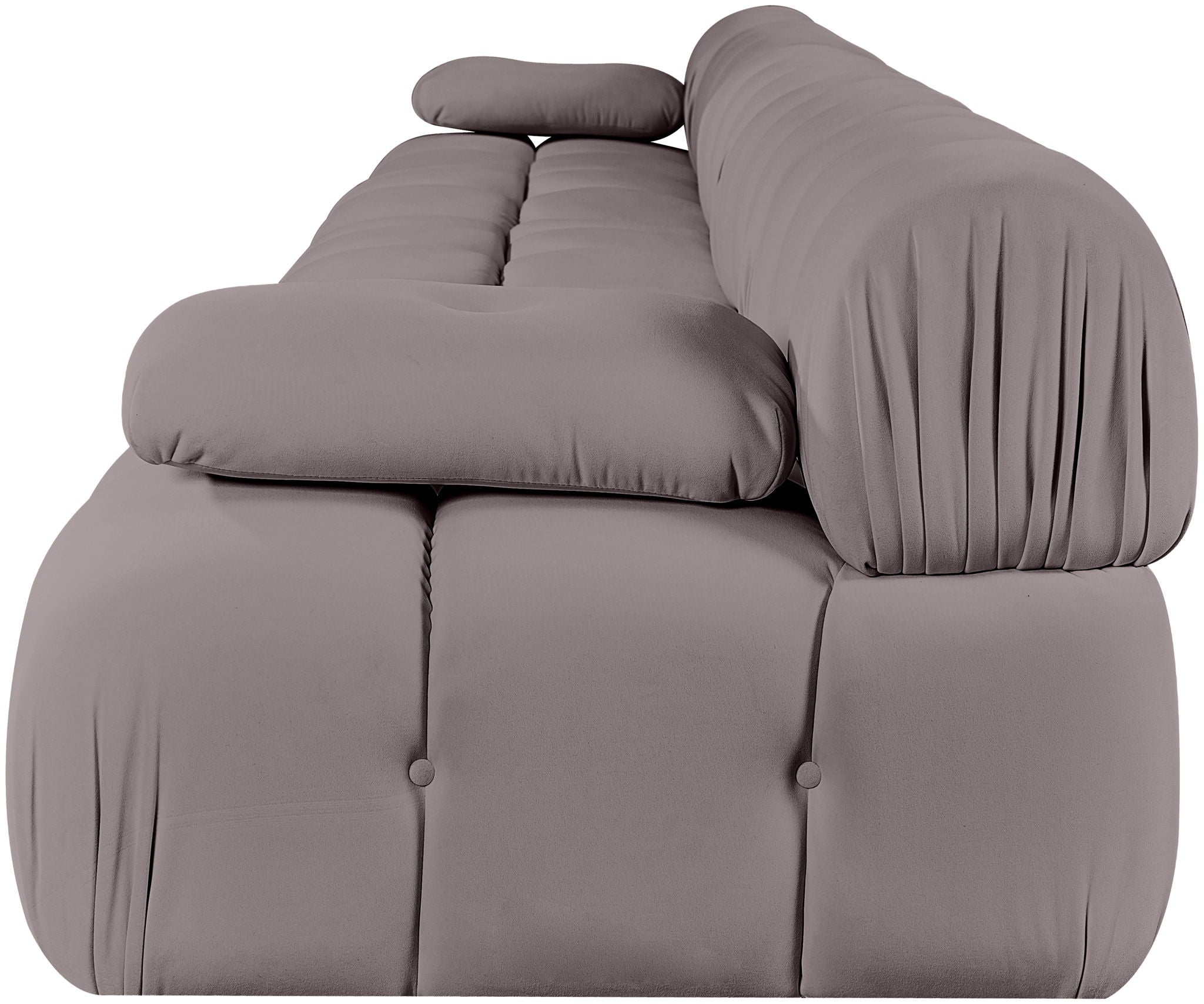 Orin - Velvet 5 Piece Modular Armless Sofa
