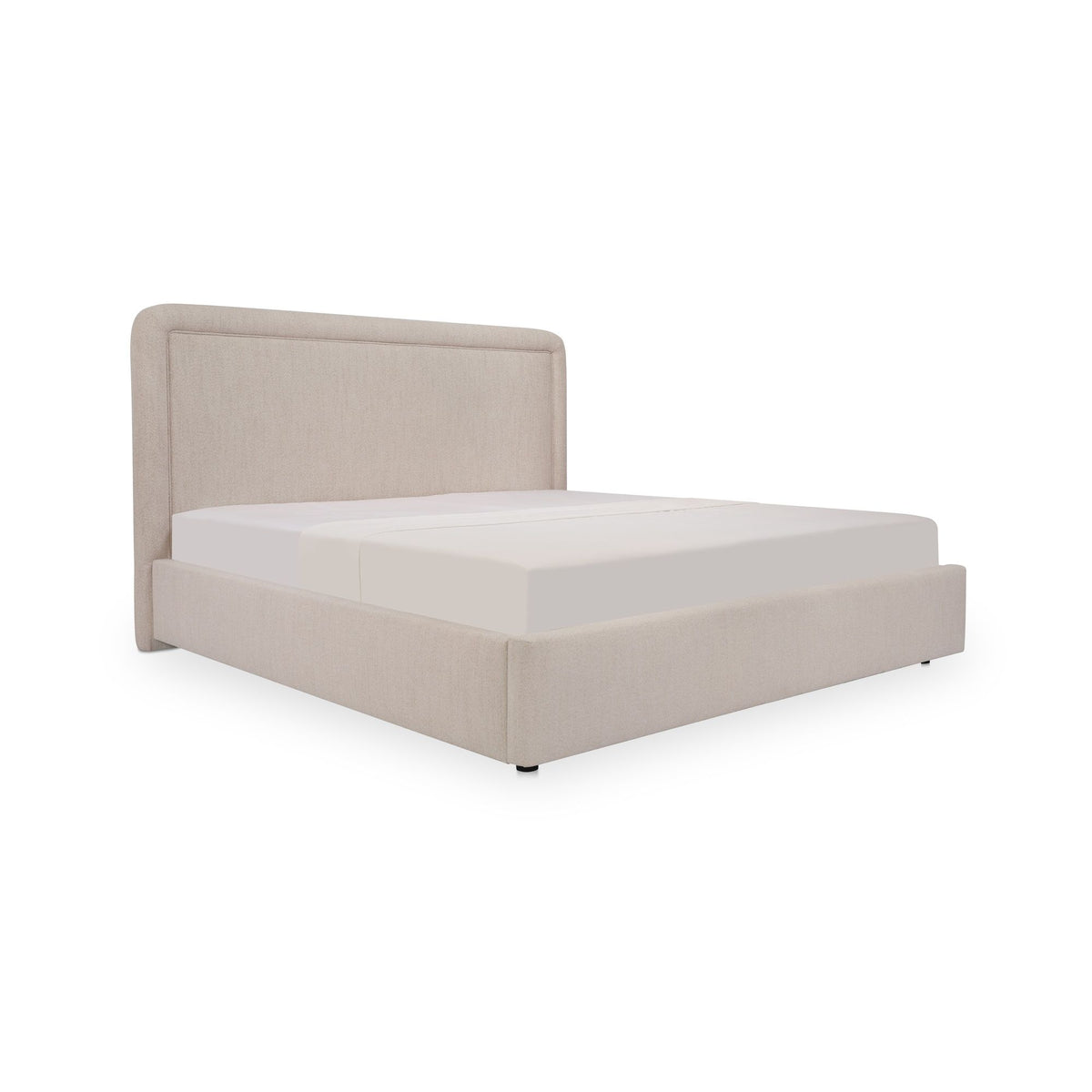 Simon - King Storage Bed - Flecked Beige