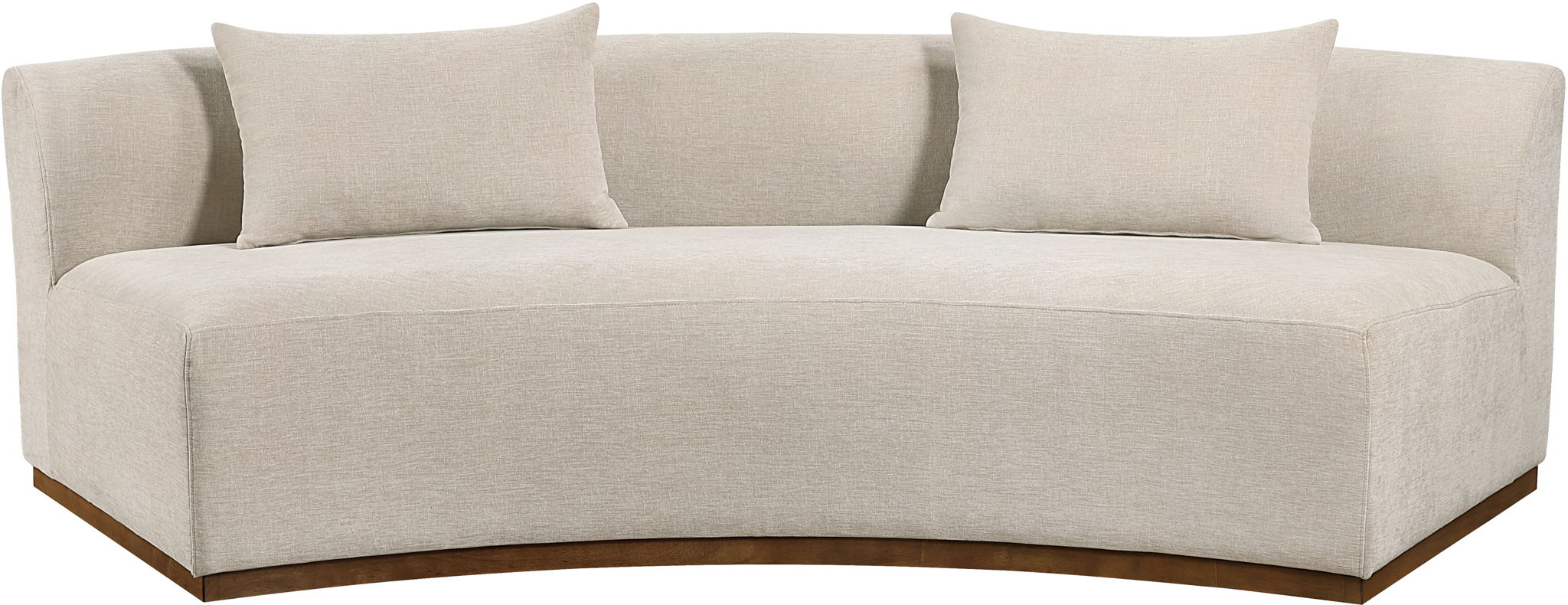 Avanti - 104" Chenille Fabric Upholstered Sofa