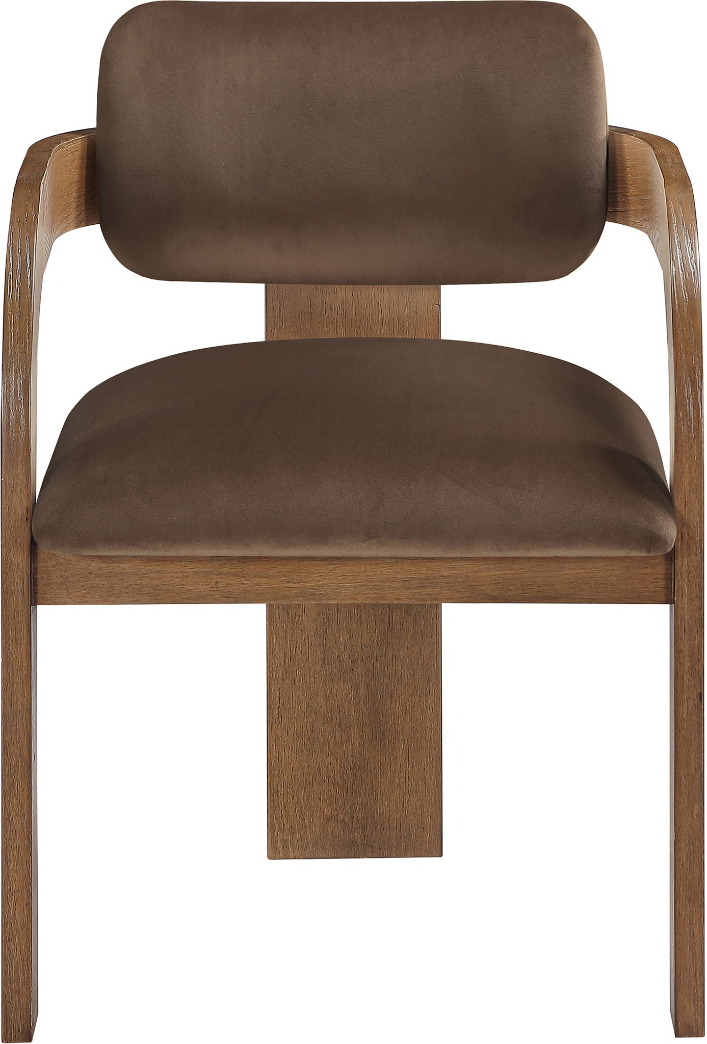 Cedra - Velvet Performance Fabric Upholstered Dining Chair (Set of 2) - Brown Frame