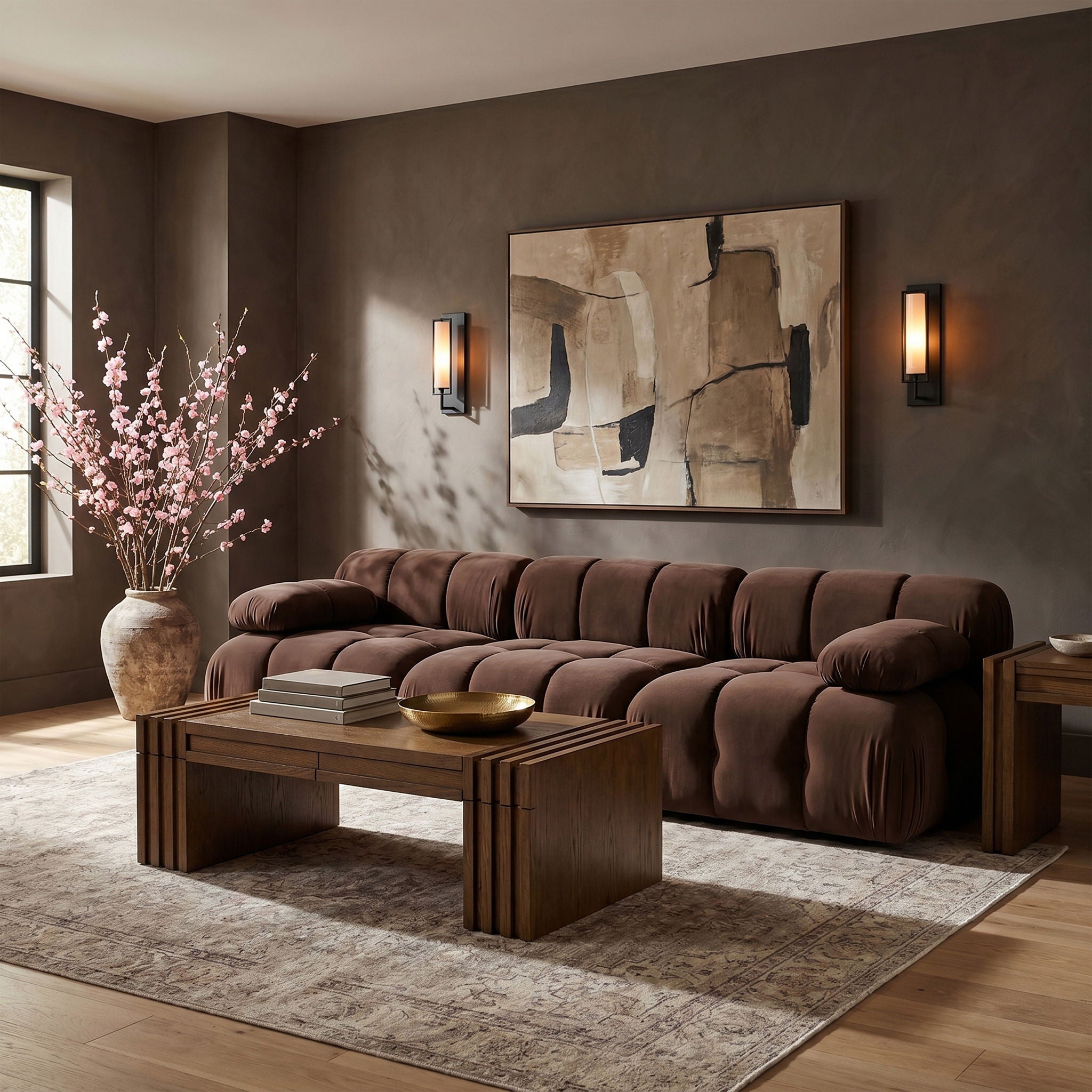 Orin - Velvet 3 Piece Modular Sofa